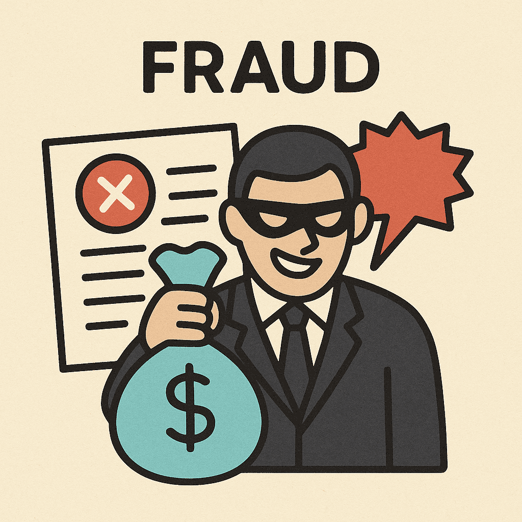 fraud meaning and examples thumbnail