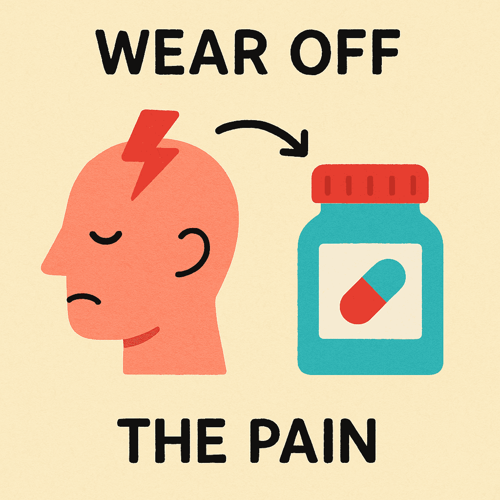 wear off meaning and examples