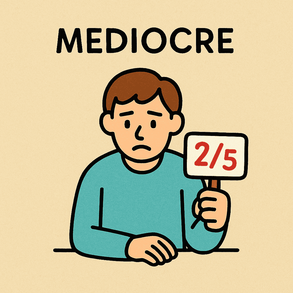 mediocre meaning and examples