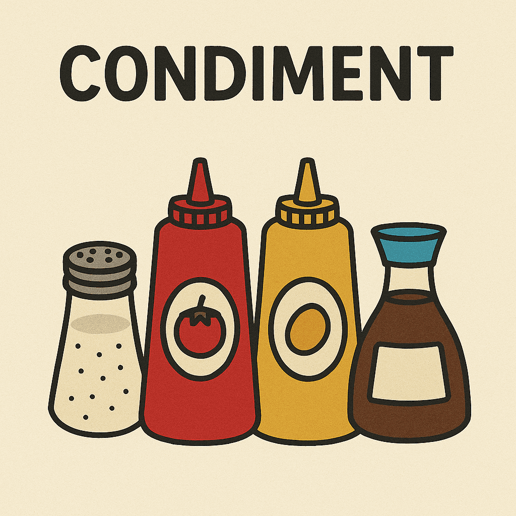 condiment meaning and examples thumbnail
