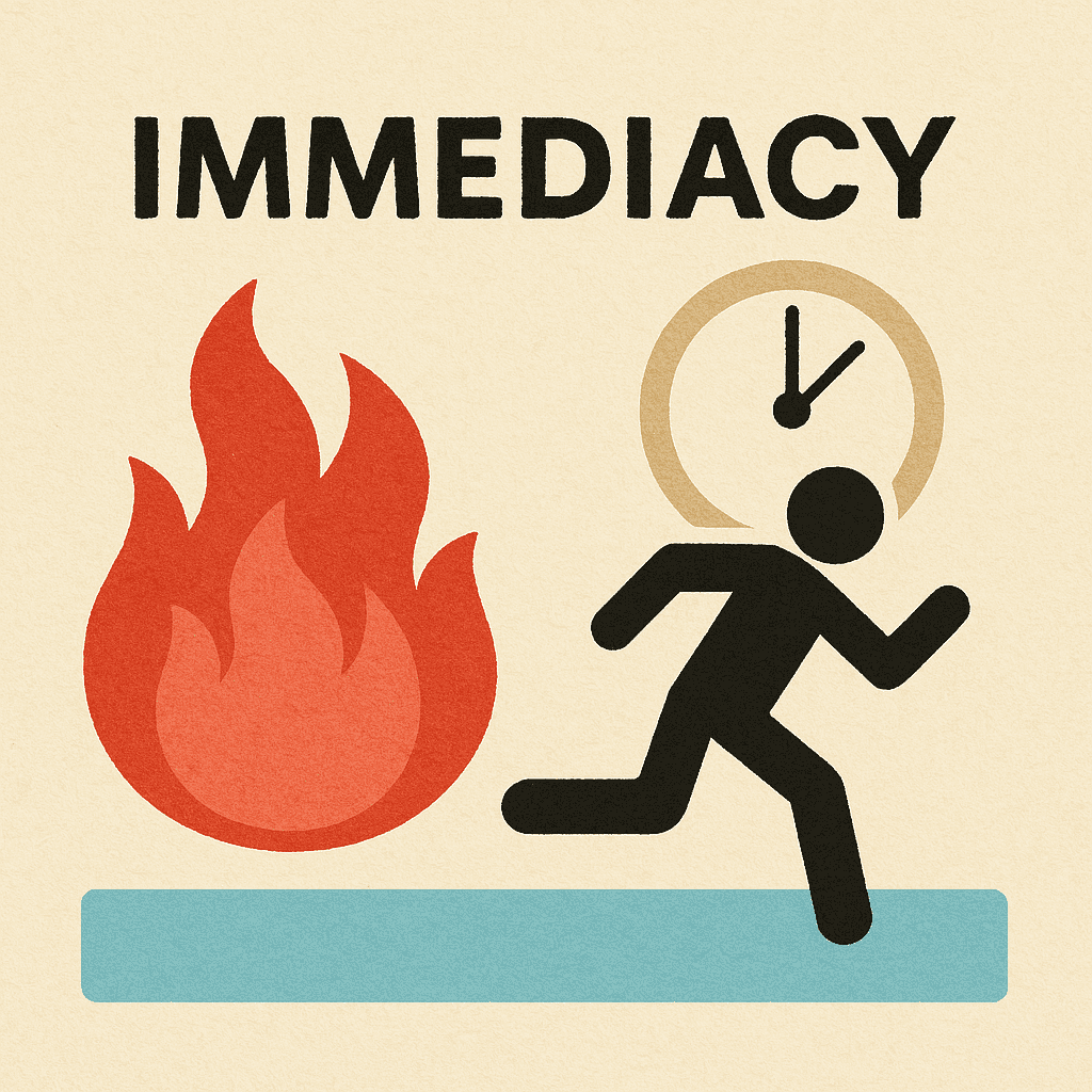 immediacy meaning and examples