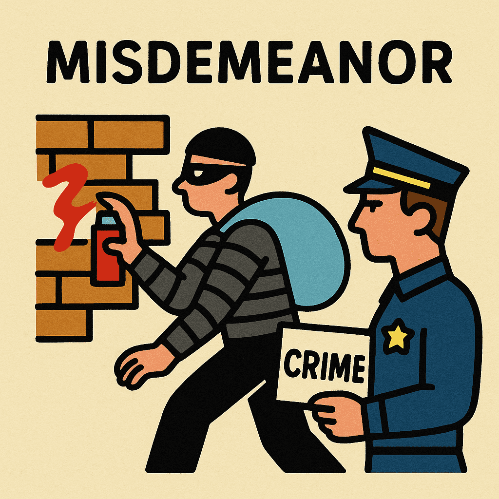 misdemeanor meaning and examples thumbnail