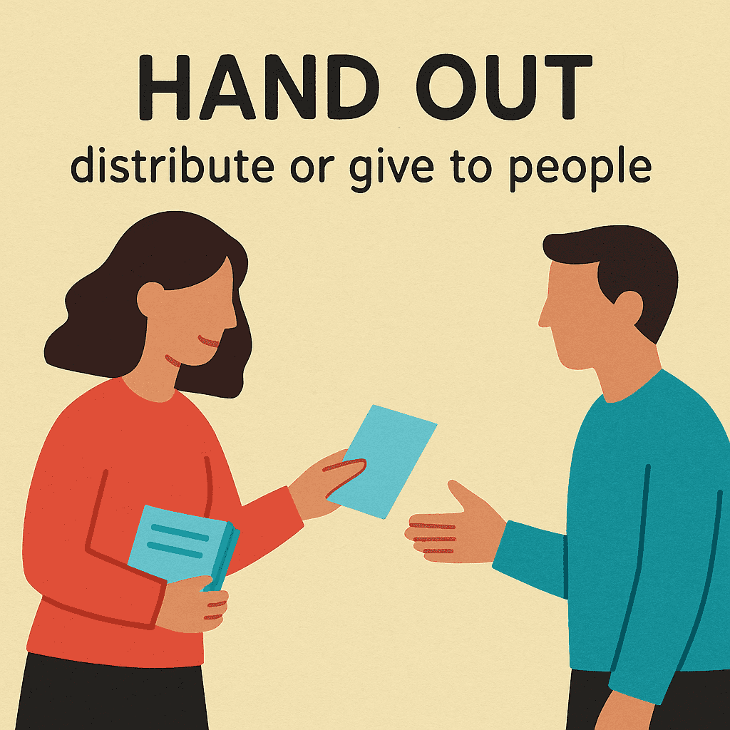 hand out meaning and examples thumbnail