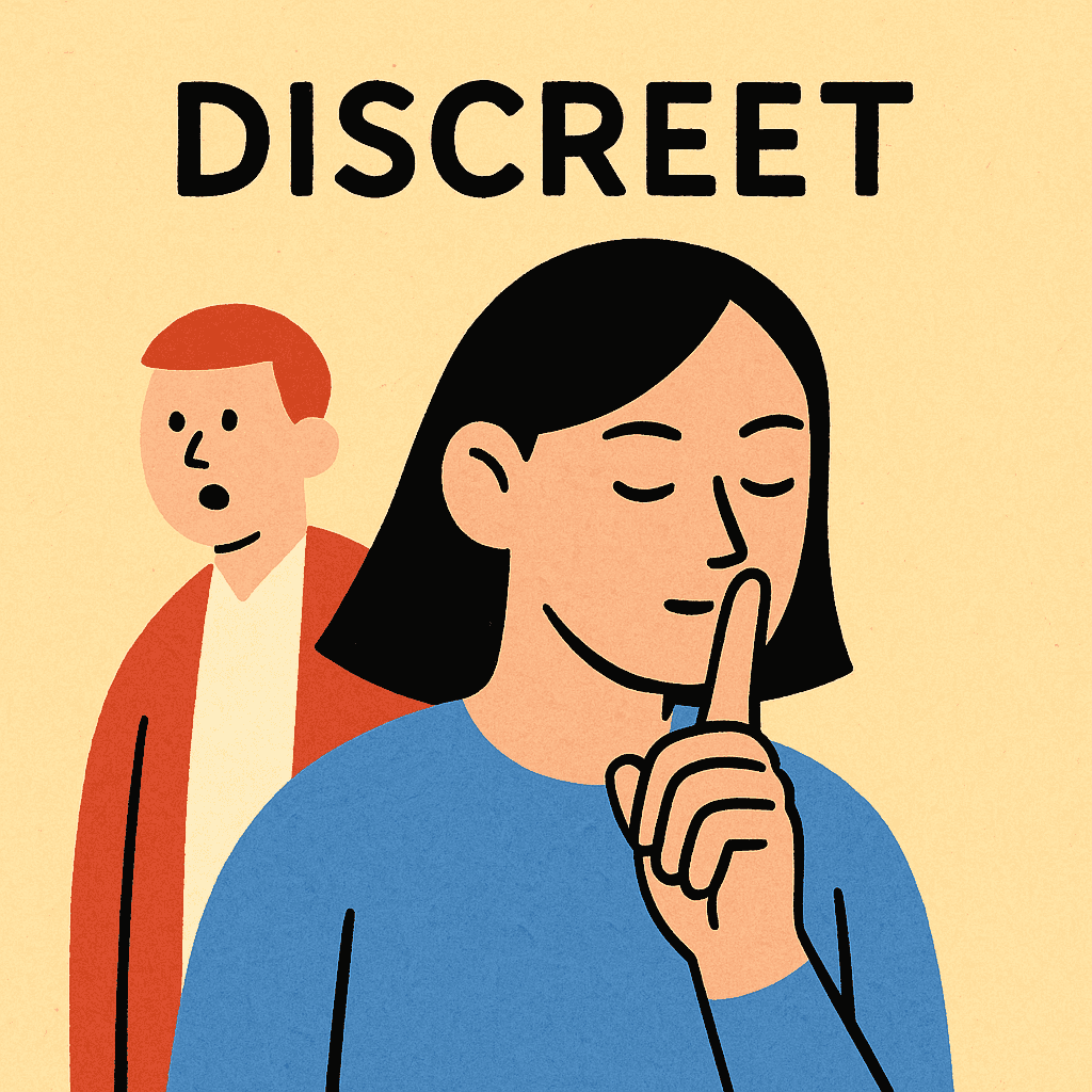 discreet meaning and examples