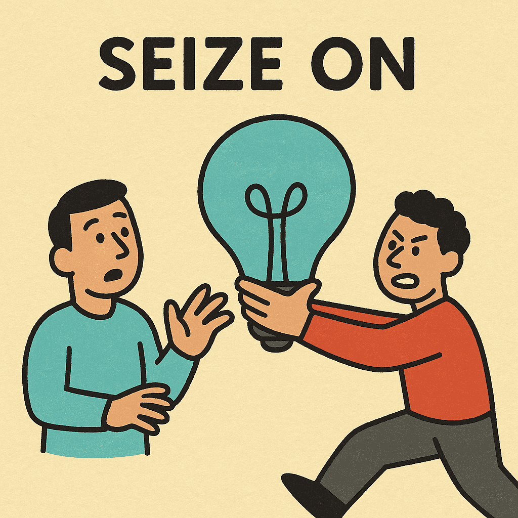 seize on meaning and examples thumbnail