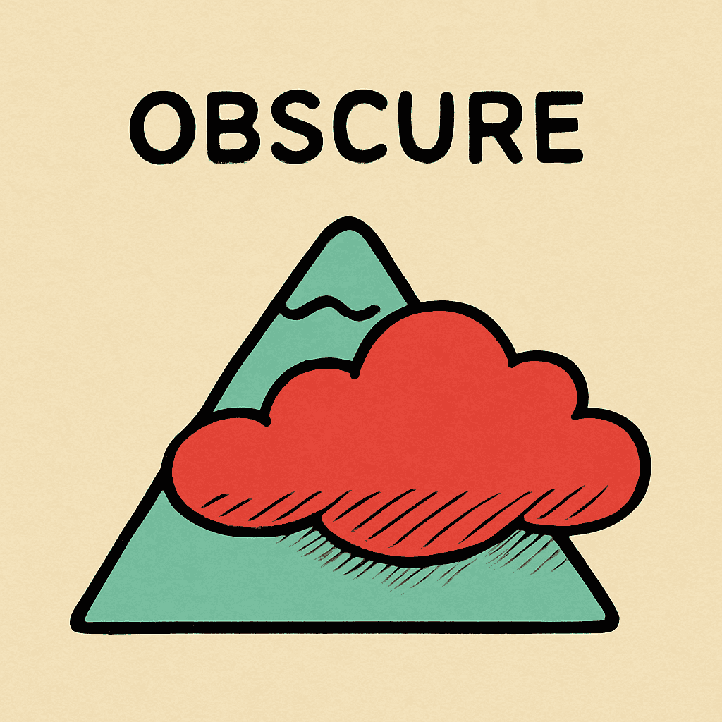 obscure meaning and examples