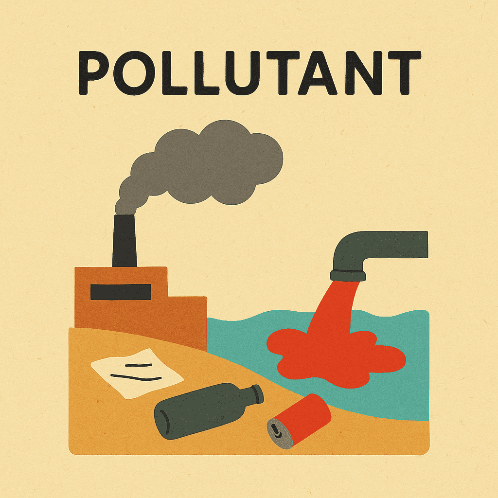 pollutant meaning and examples