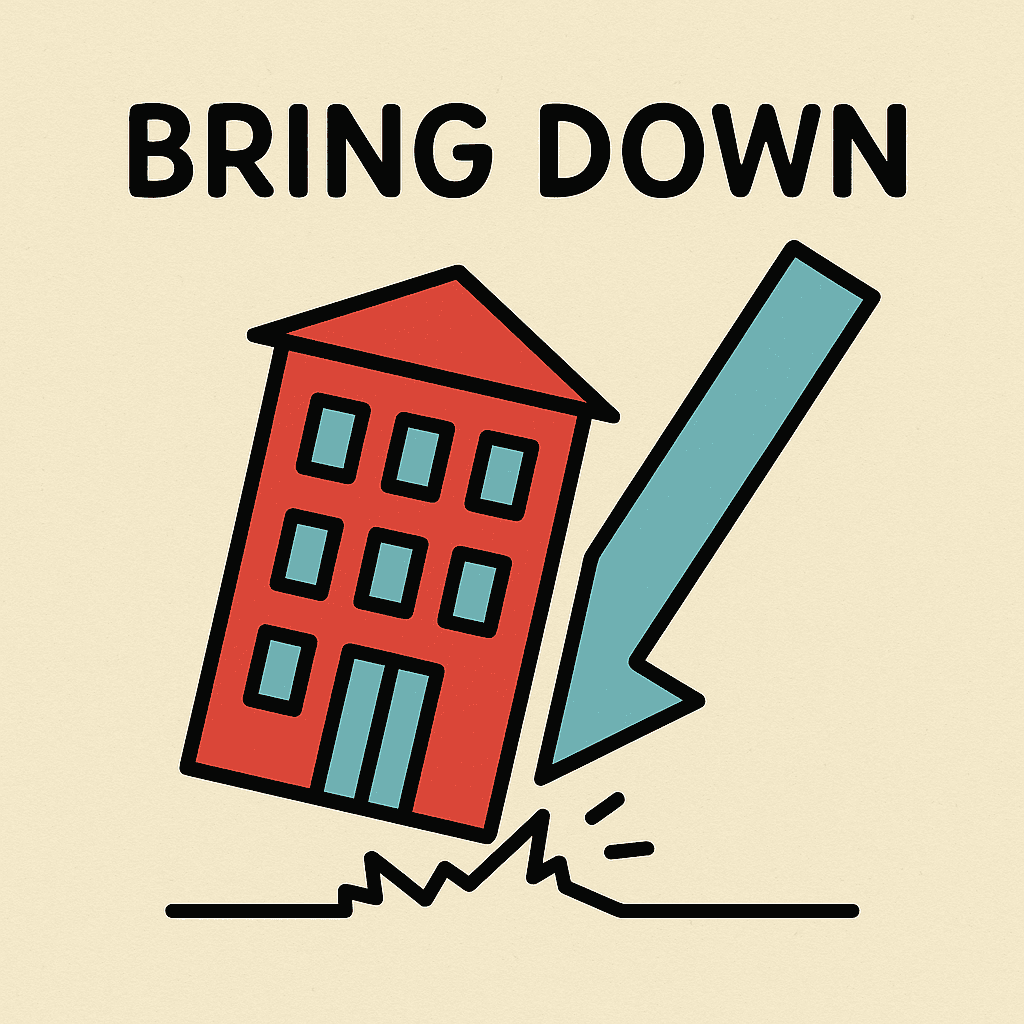 bring down meaning and examples thumbnail