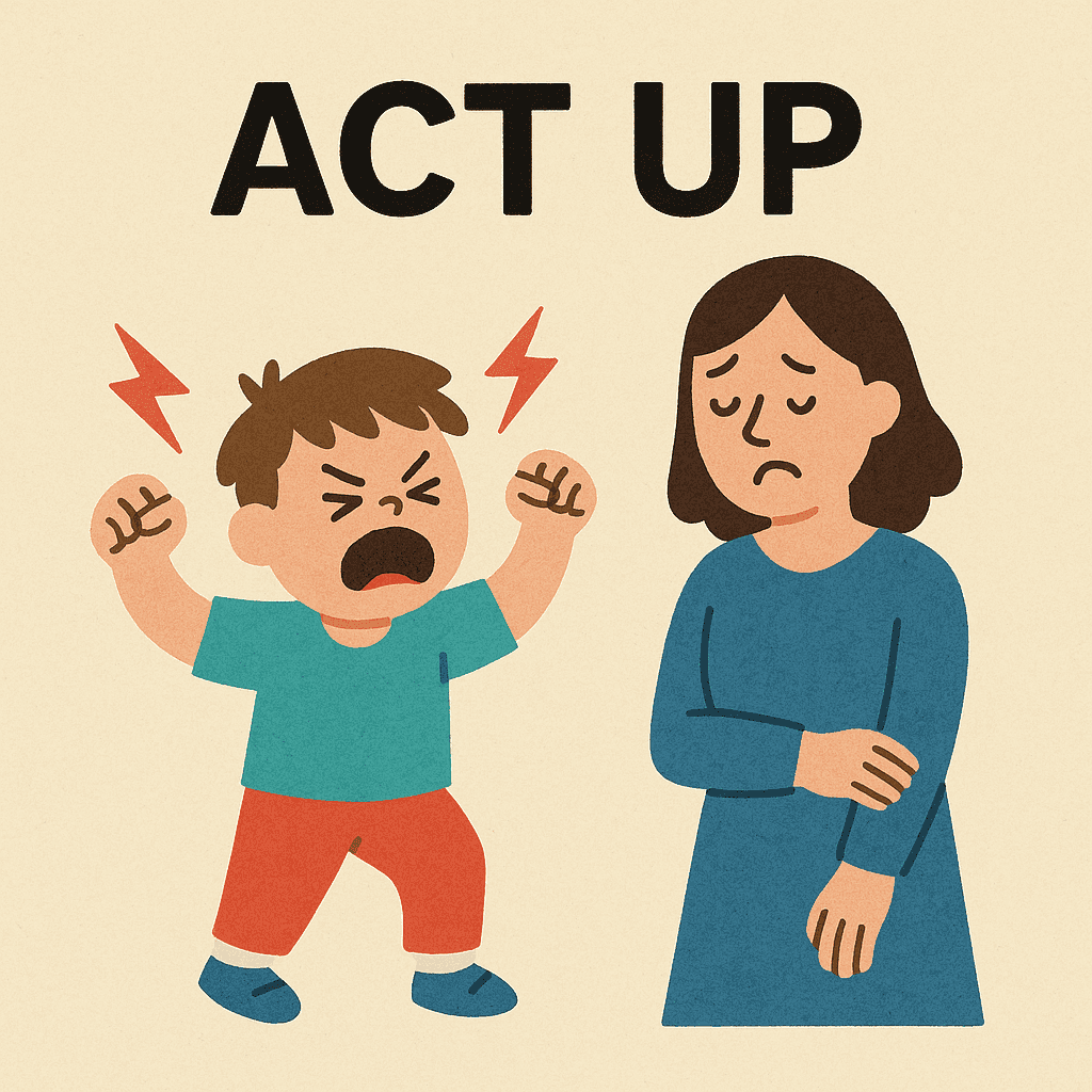 act up meaning and examples