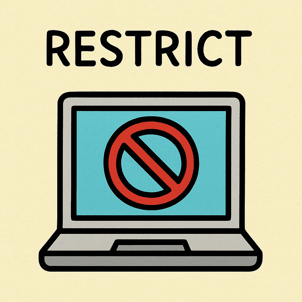 restrict meaning and examples thumbnail
