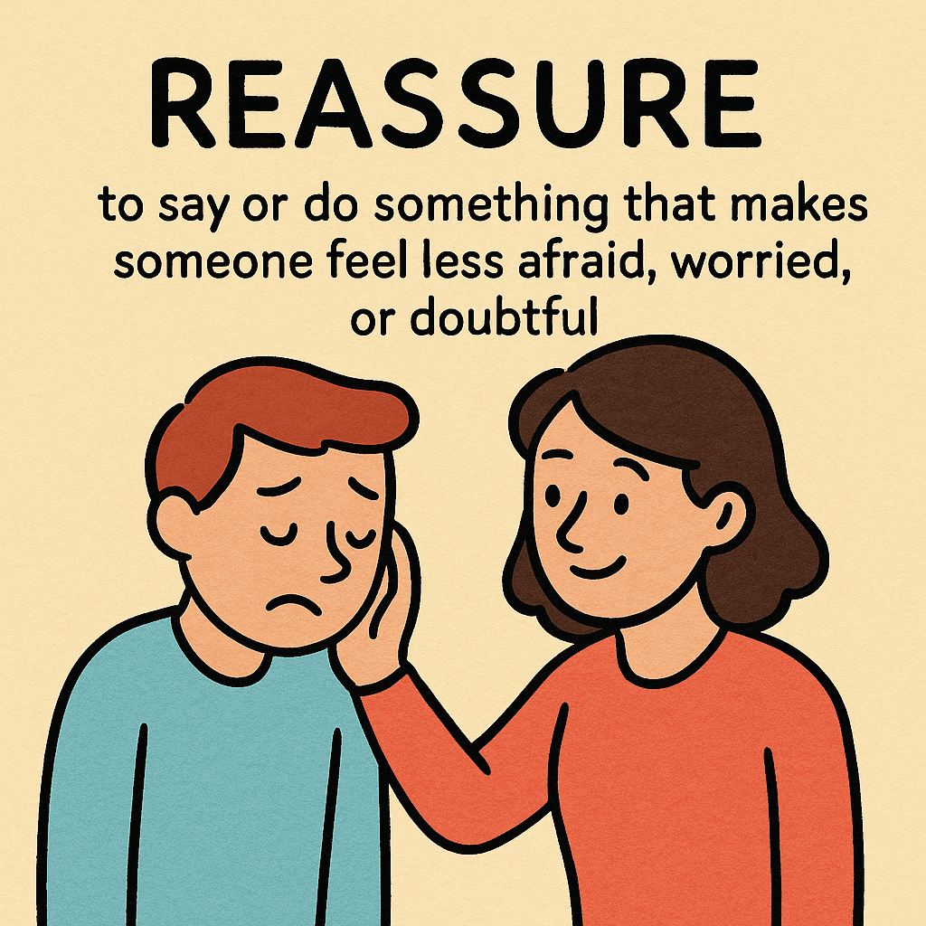 reassure meaning and examples thumbnail