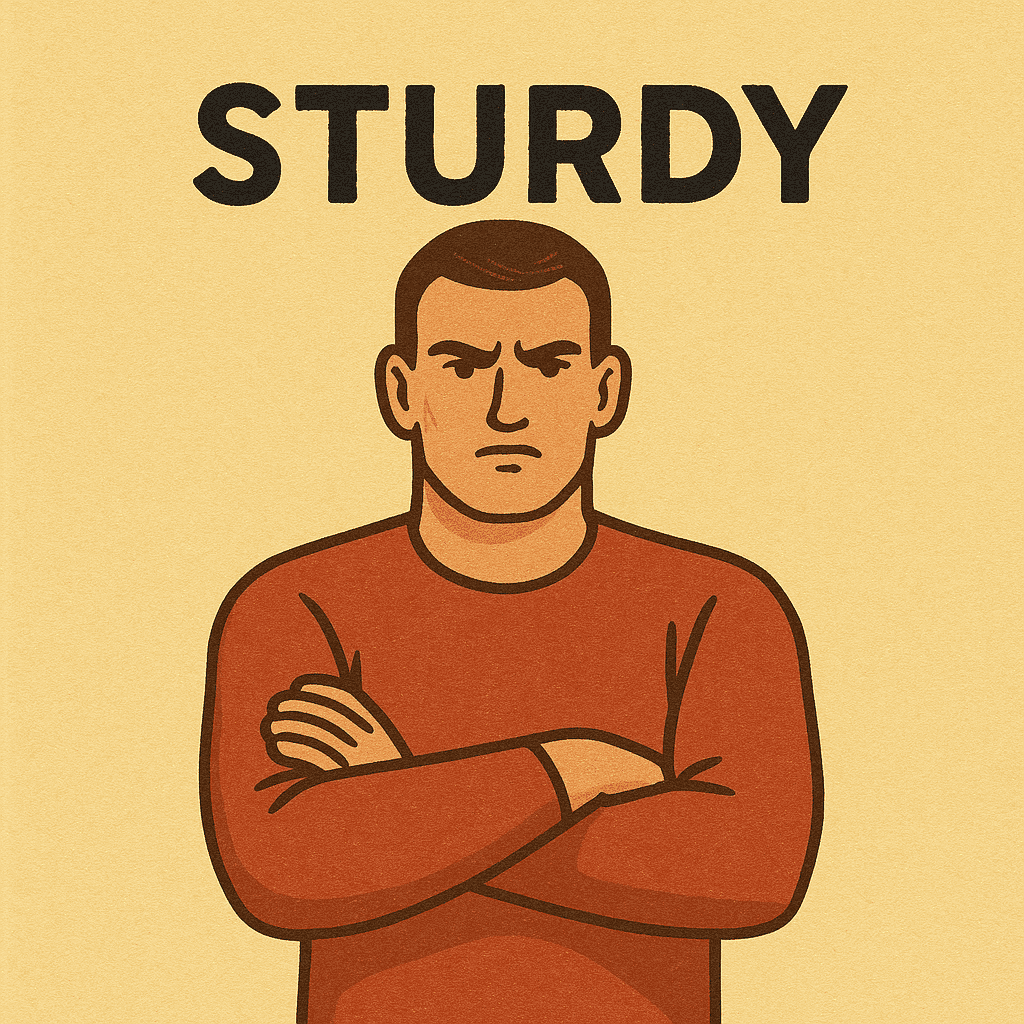 sturdy meaning and examples