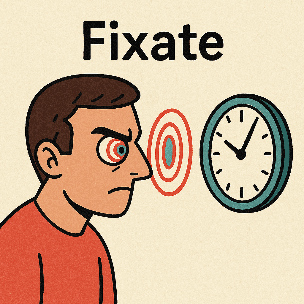 fixate meaning and examples thumbnail