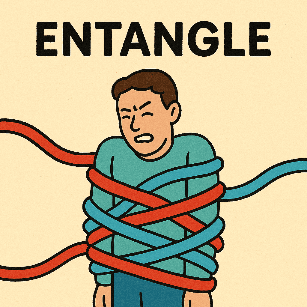 entangle meaning and examples thumbnail