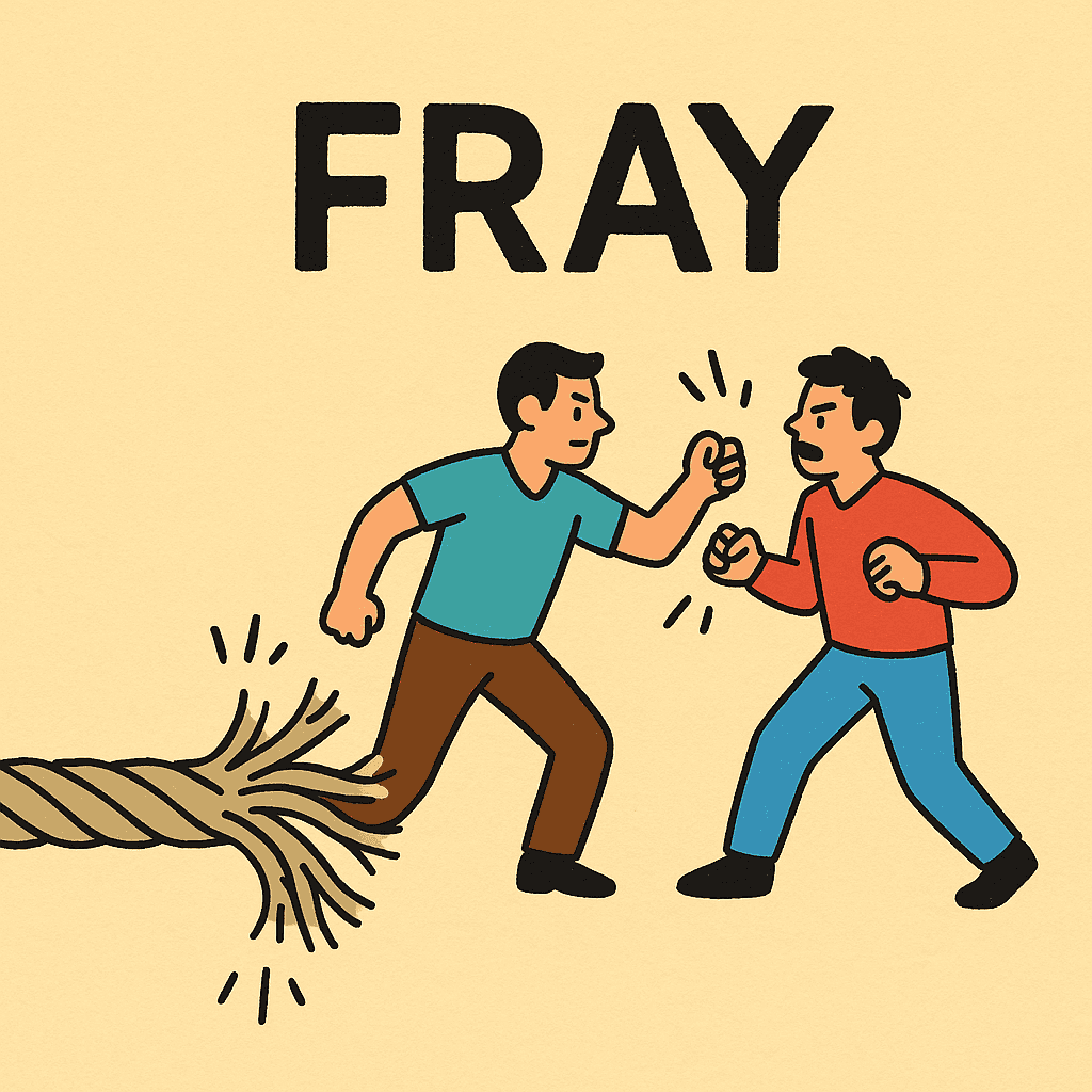 fray meaning and examples thumbnail