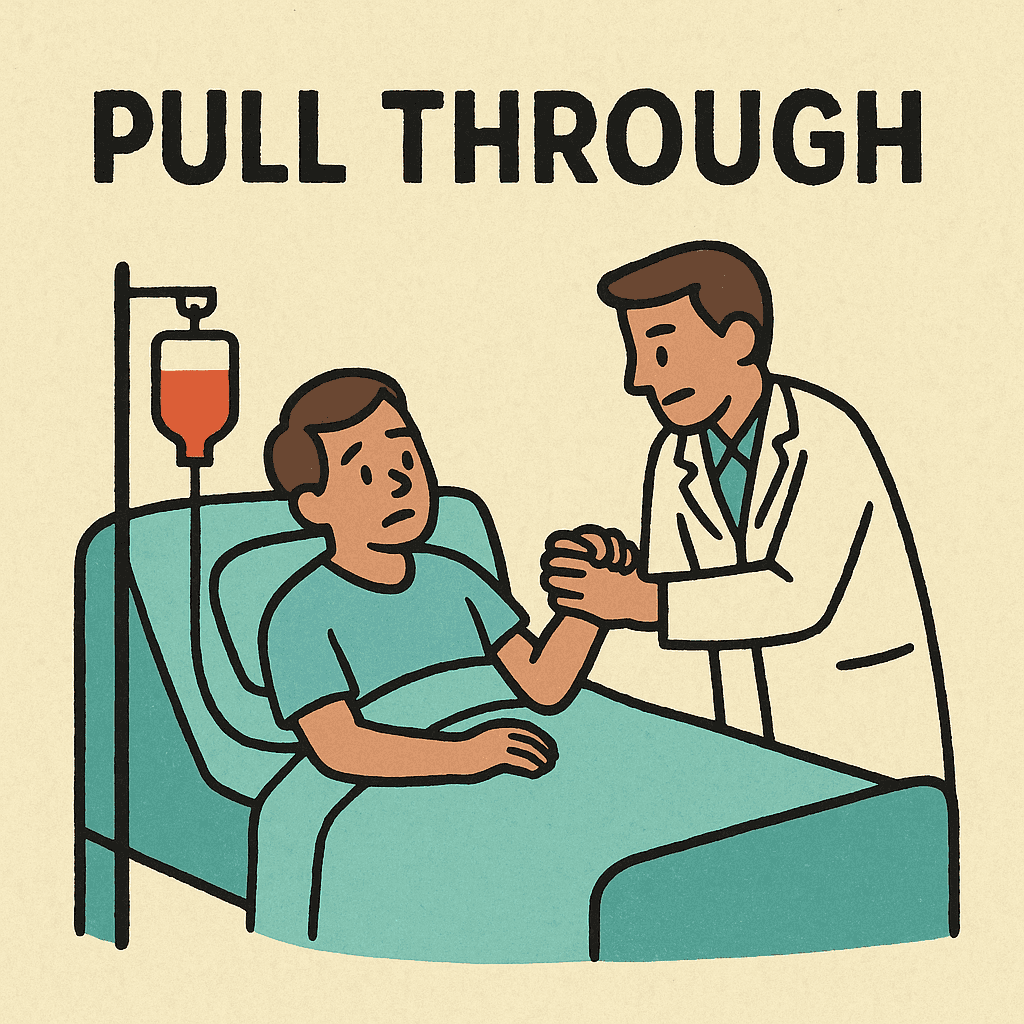 pull through meaning and examples thumbnail