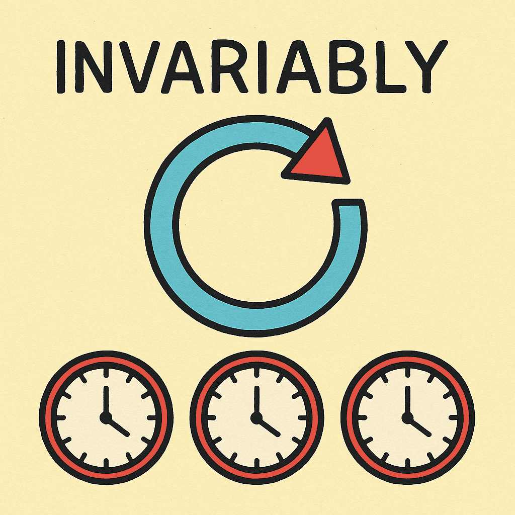 invariably meaning and examples thumbnail