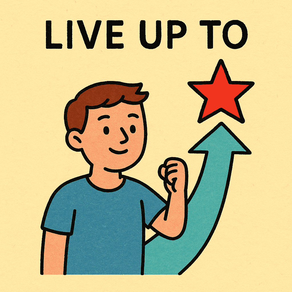 live up to meaning and examples thumbnail