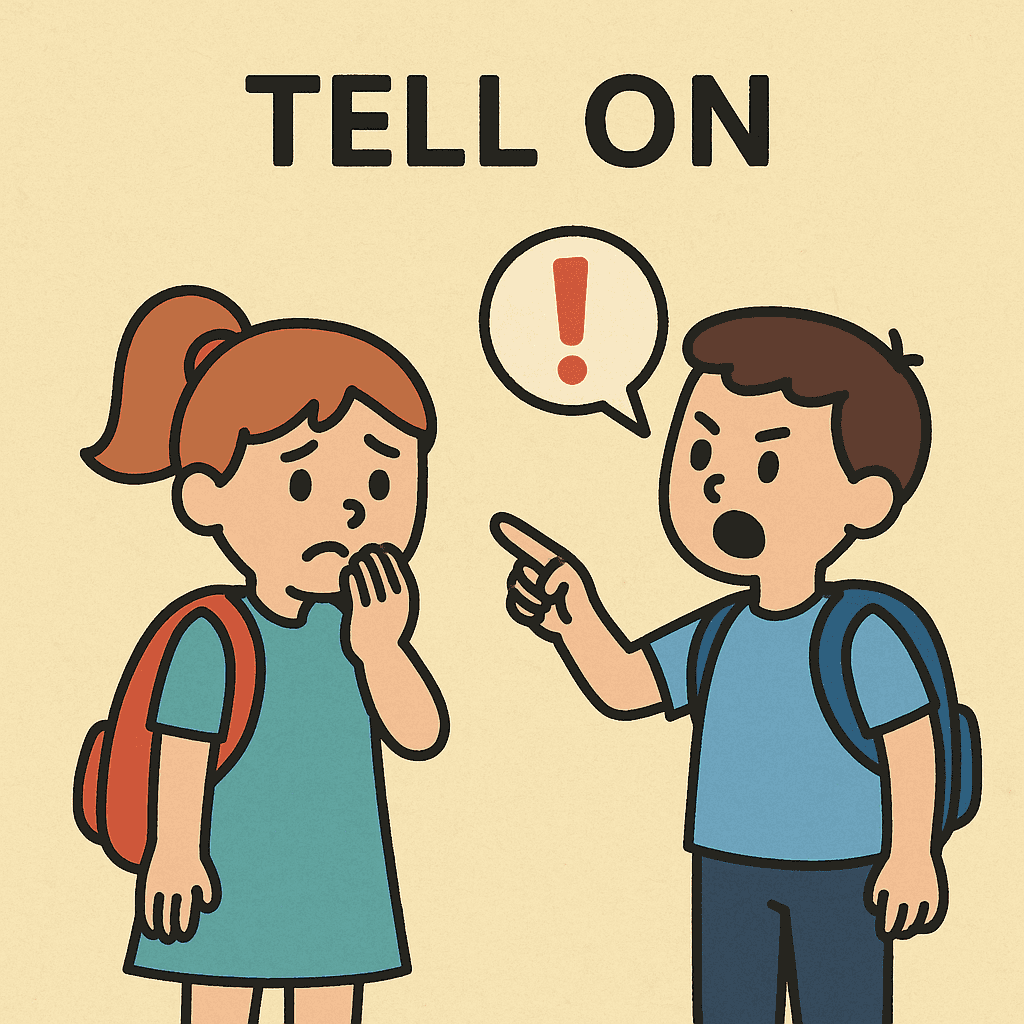 tell on meaning and examples thumbnail