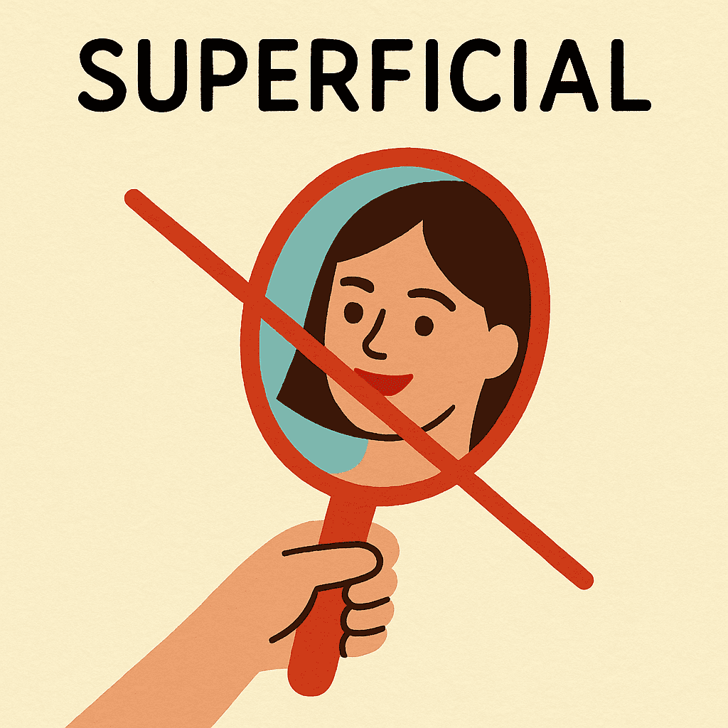 superficial meaning and examples