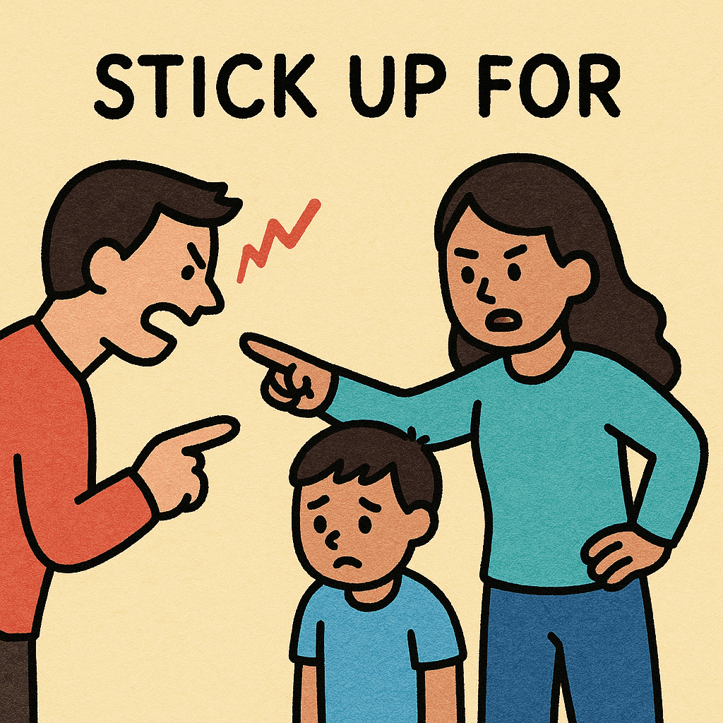 stick up for meaning and examples thumbnail