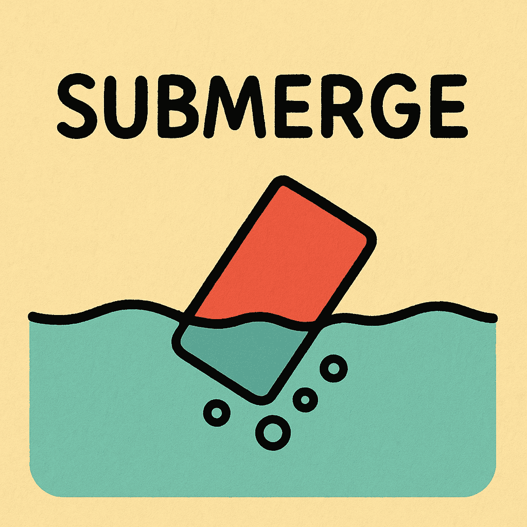 submerge meaning and examples thumbnail
