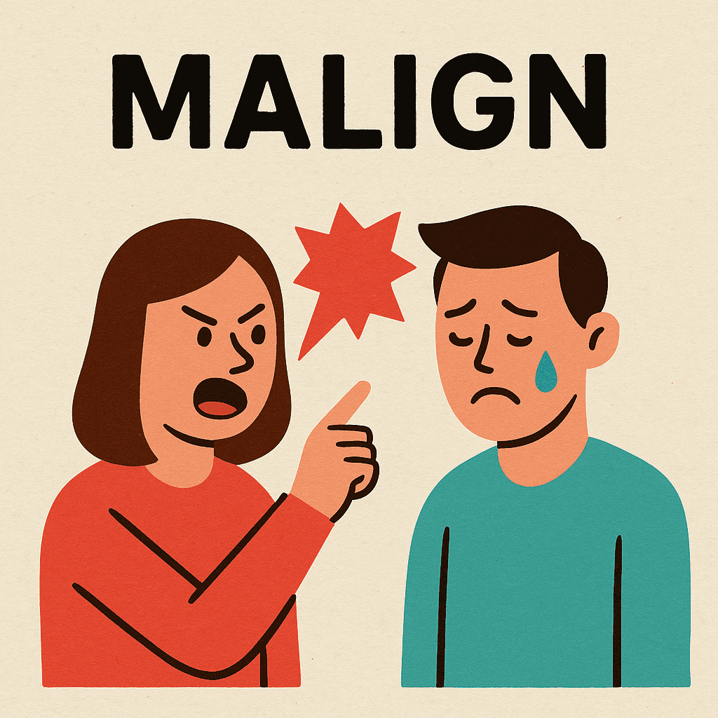malign meaning and examples