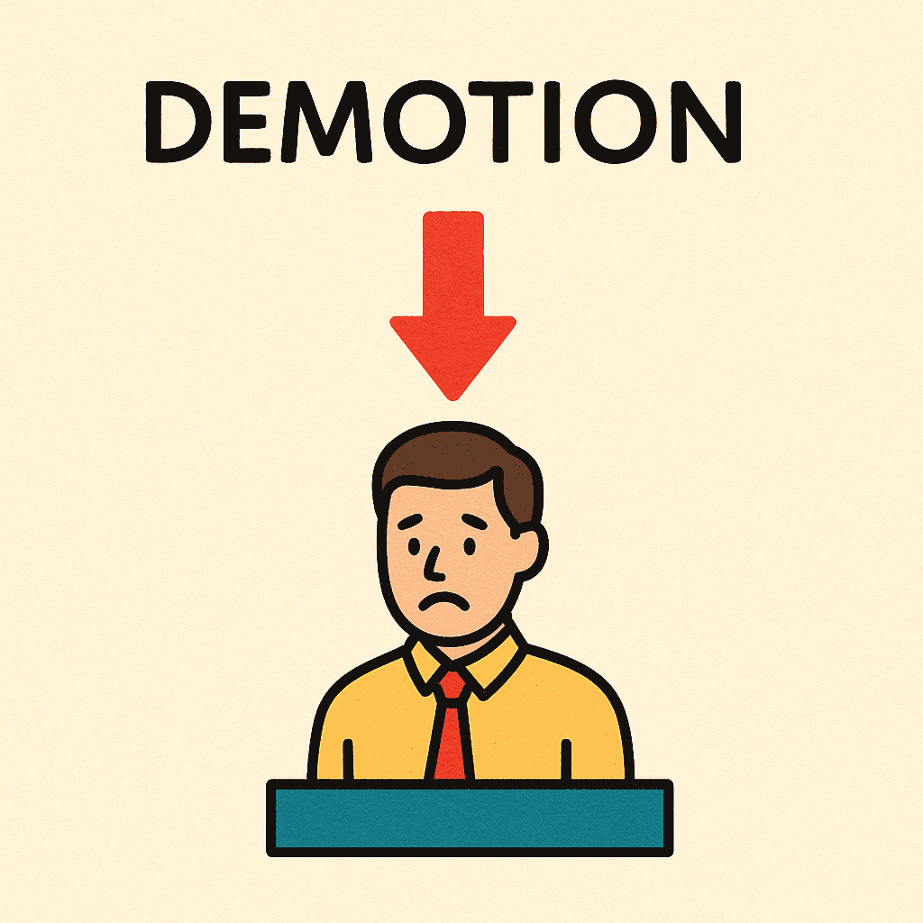 demotion meaning and examples