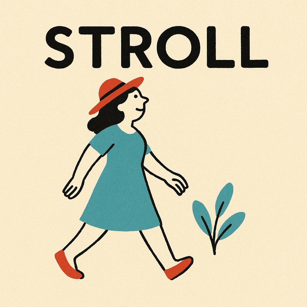 stroll meaning and examples thumbnail