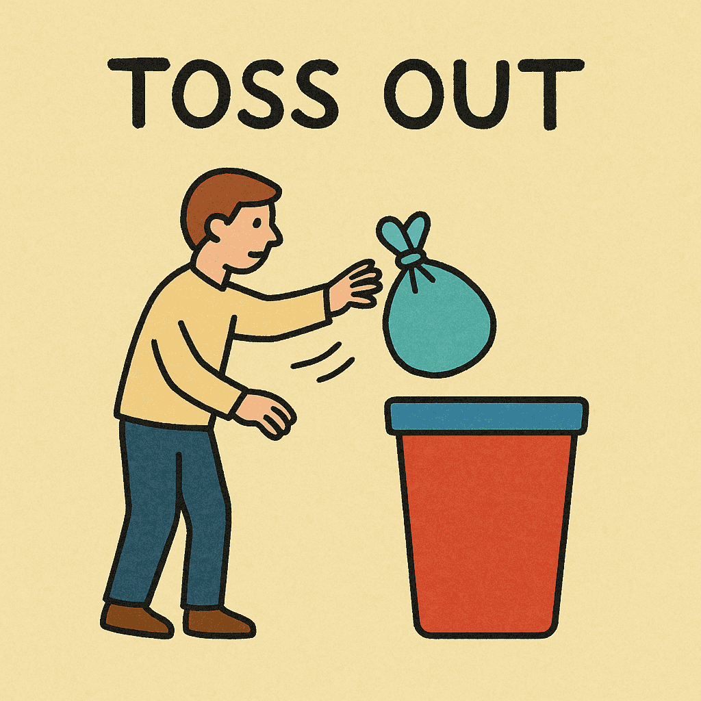toss out meaning and examples thumbnail