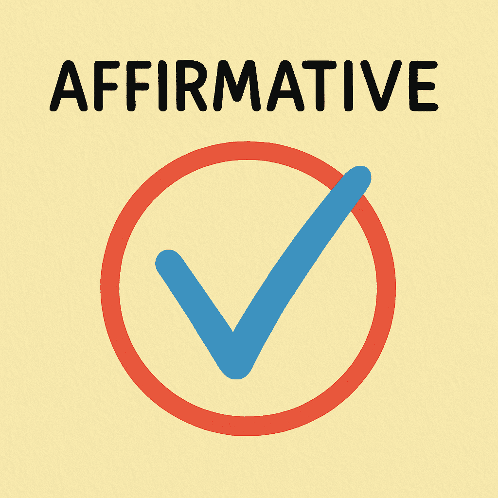 affirmative meaning and examples