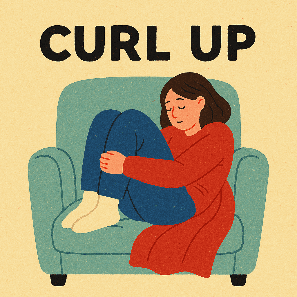 curl up meaning and examples thumbnail