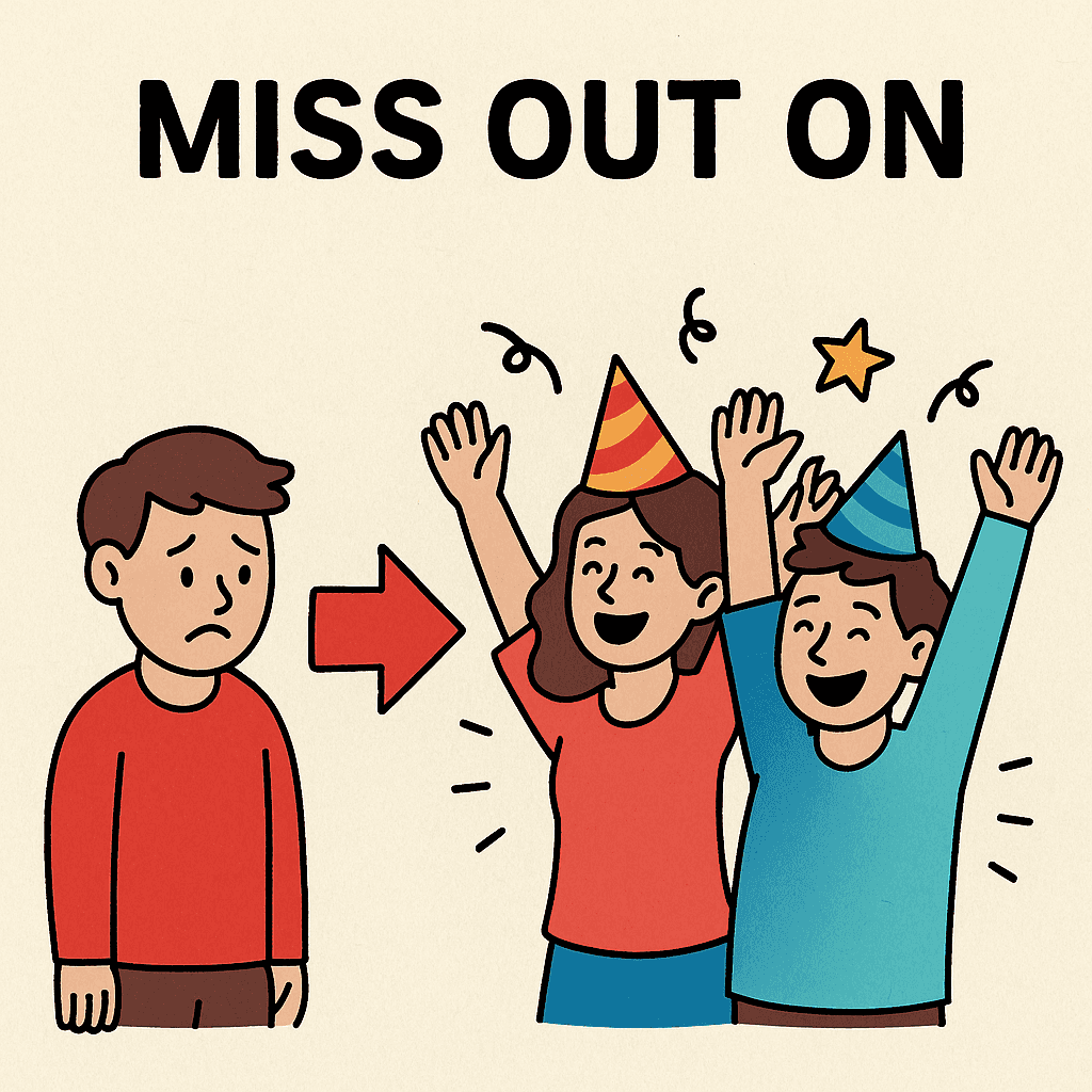 miss out on meaning and examples thumbnail