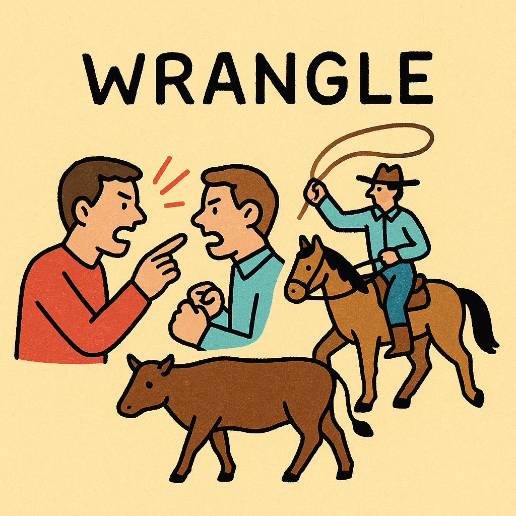 wrangle meaning and examples thumbnail