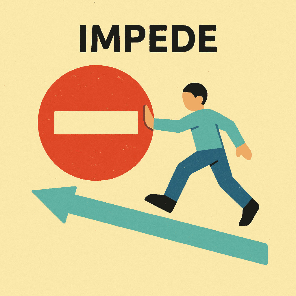 impede meaning and examples