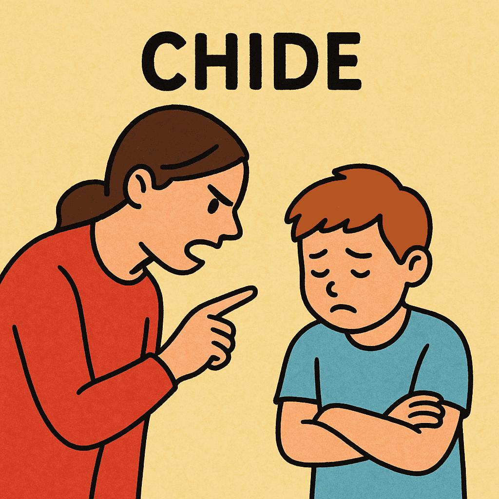 chide meaning and examples thumbnail