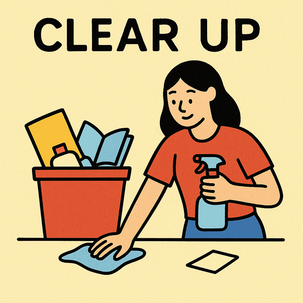 clear up meaning and examples thumbnail