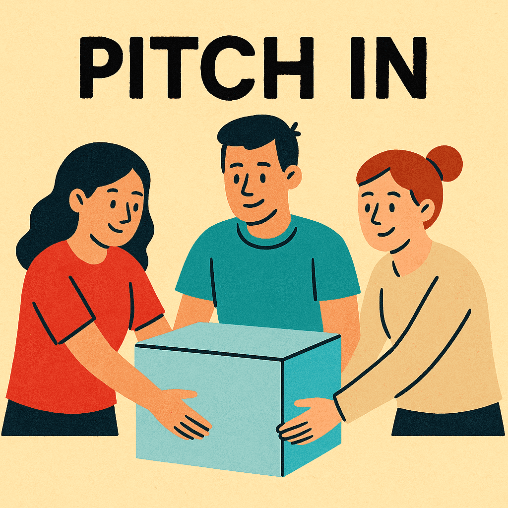 pitch in meaning and examples thumbnail