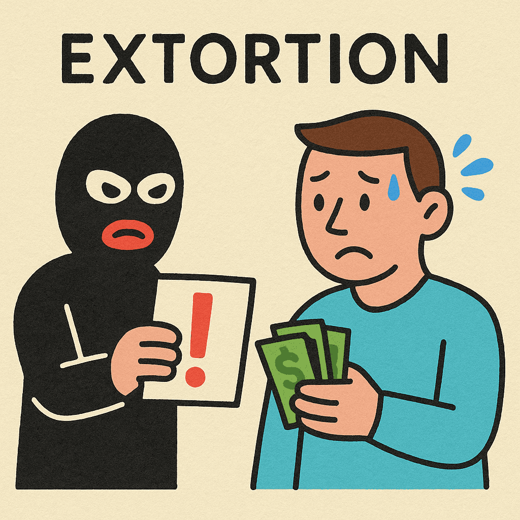 extortion meaning and examples