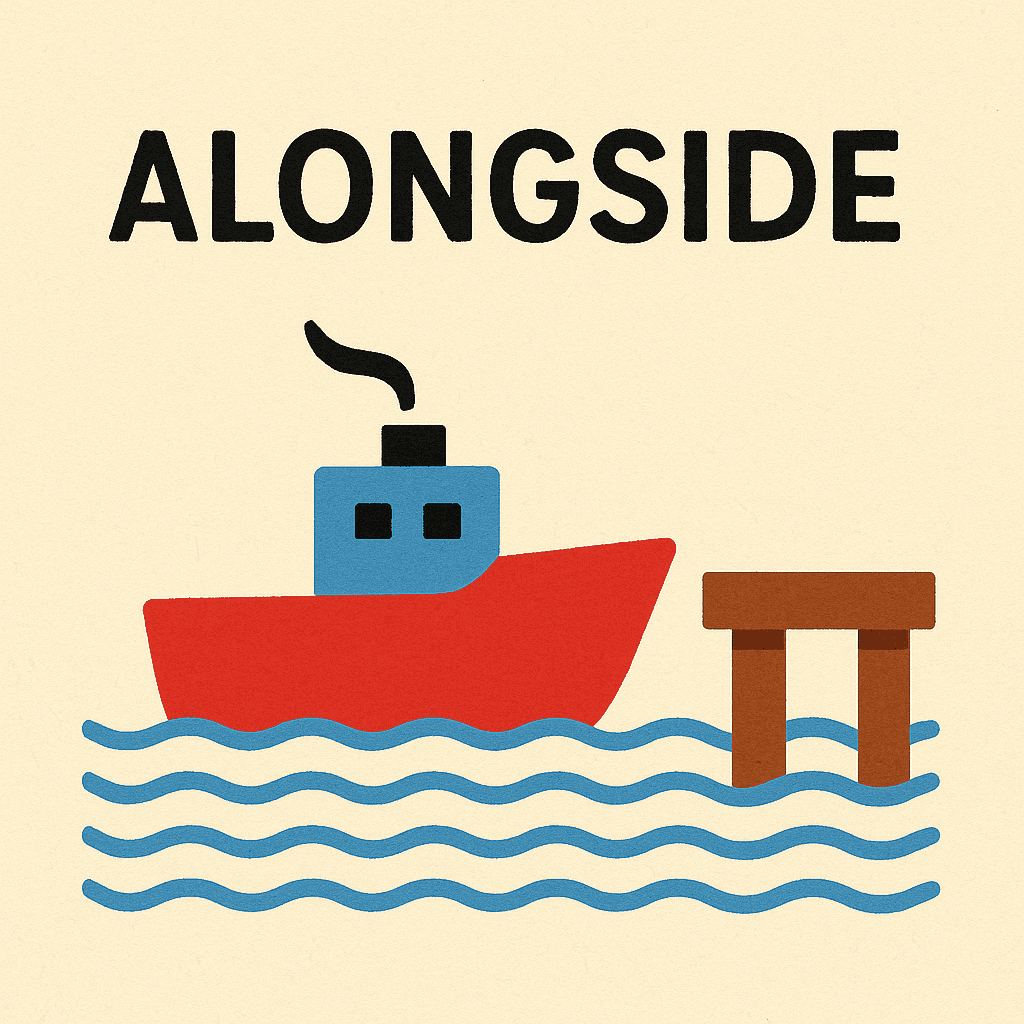 alongside meaning and examples