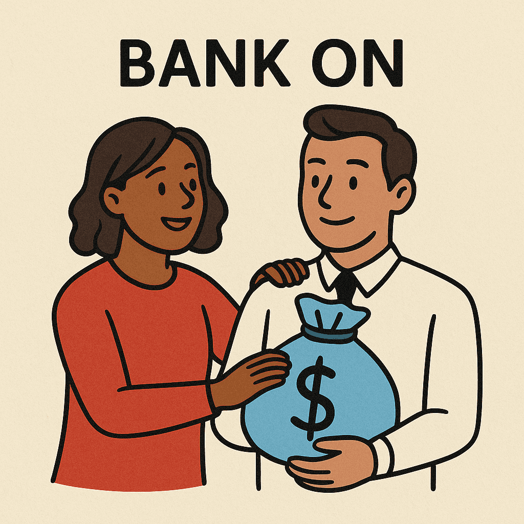 bank on meaning and examples