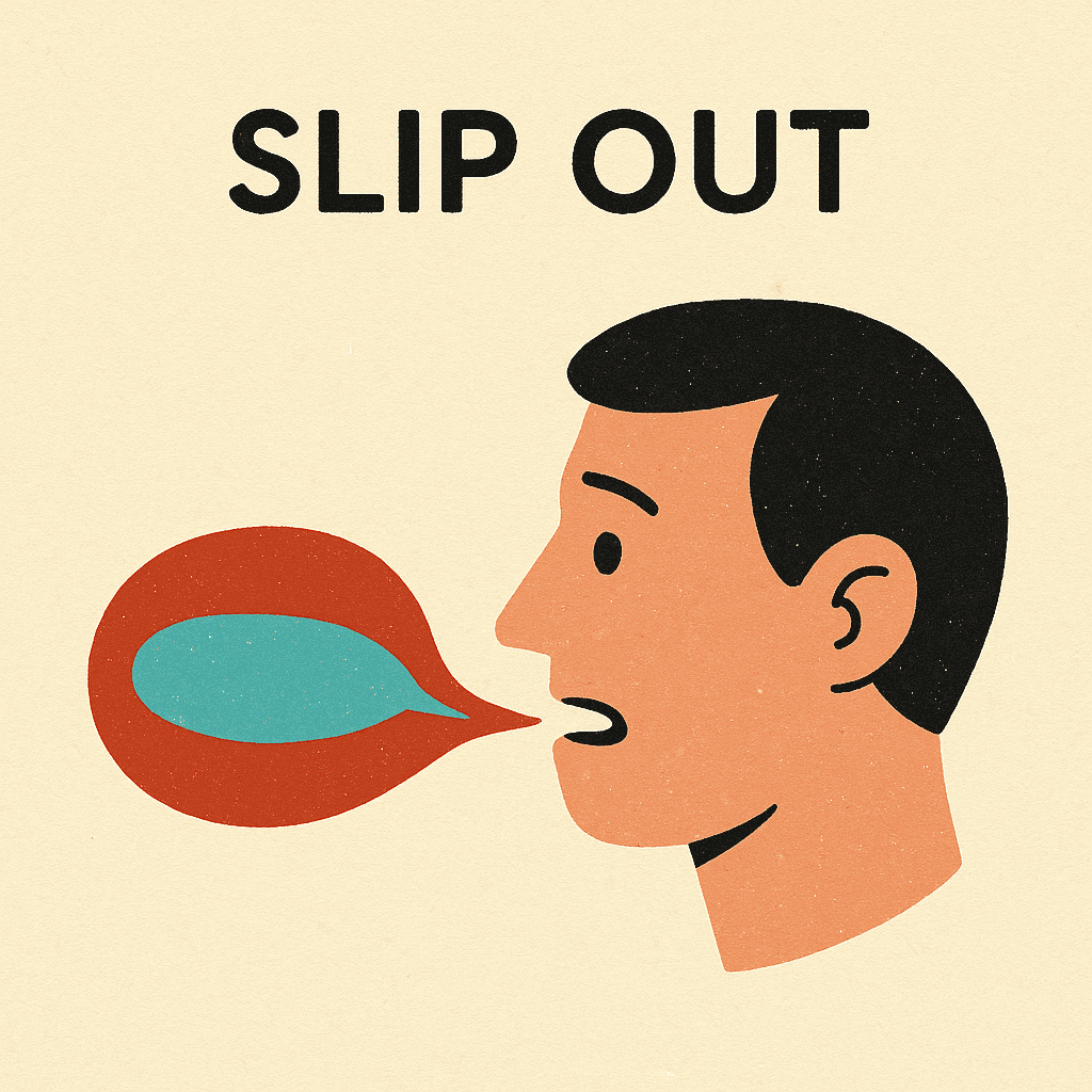 slip out meaning and examples thumbnail