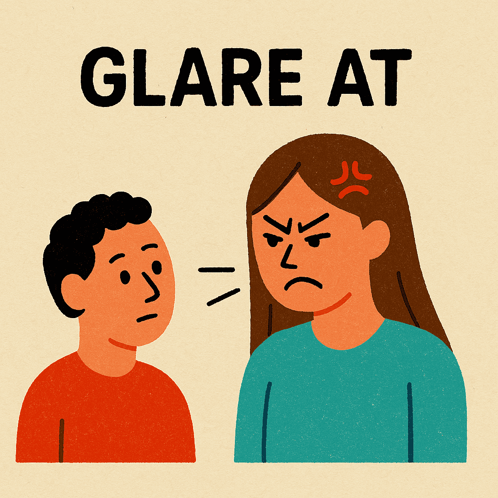 glare at meaning and examples thumbnail