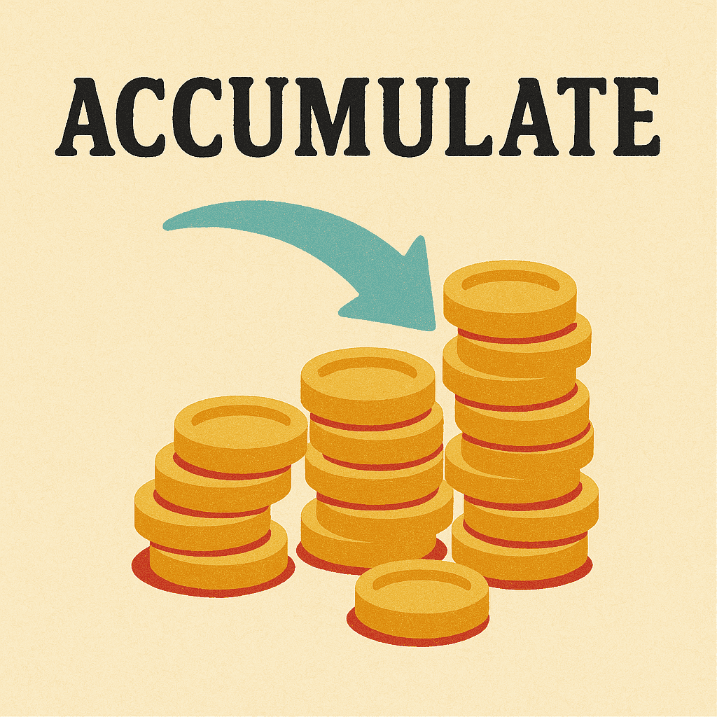 accumulate meaning and examples thumbnail