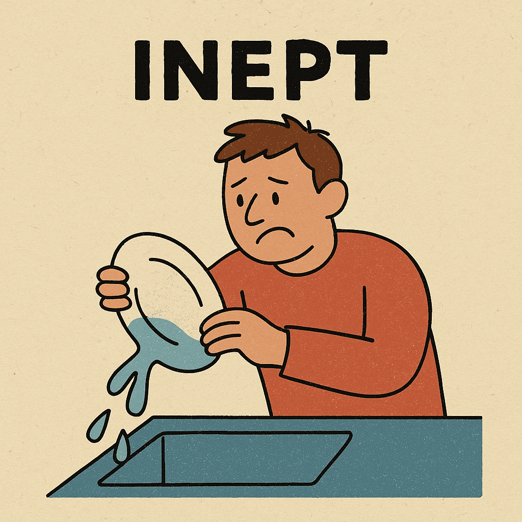 inept meaning and examples thumbnail