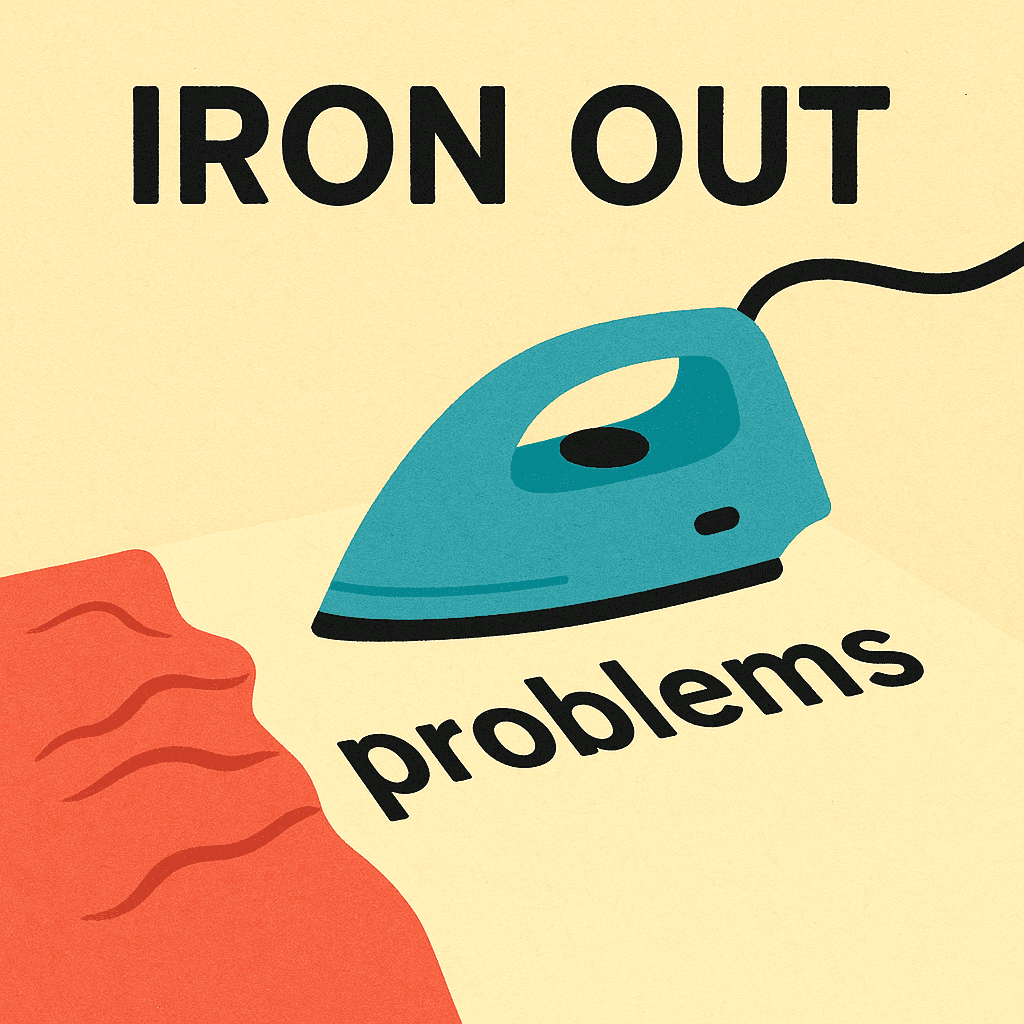 iron out meaning and examples thumbnail