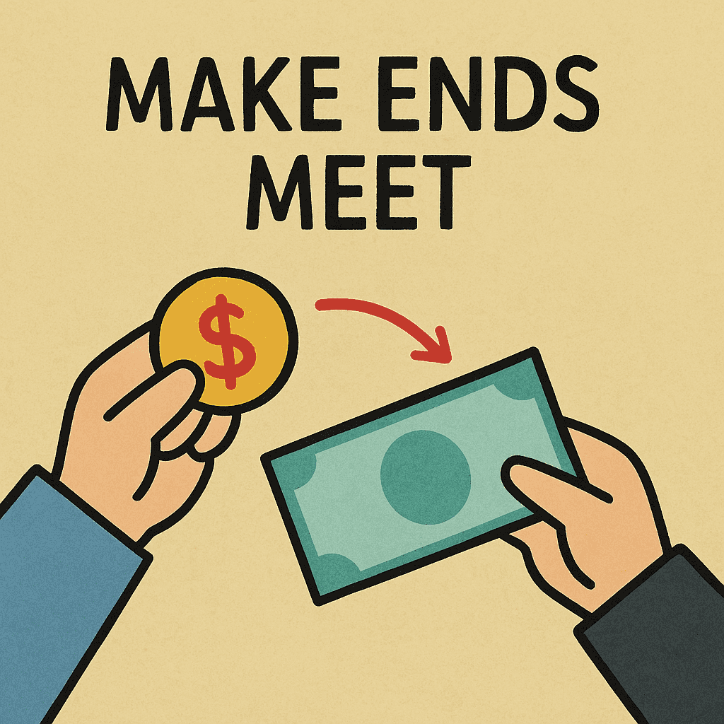 make ends meet meaning and examples thumbnail