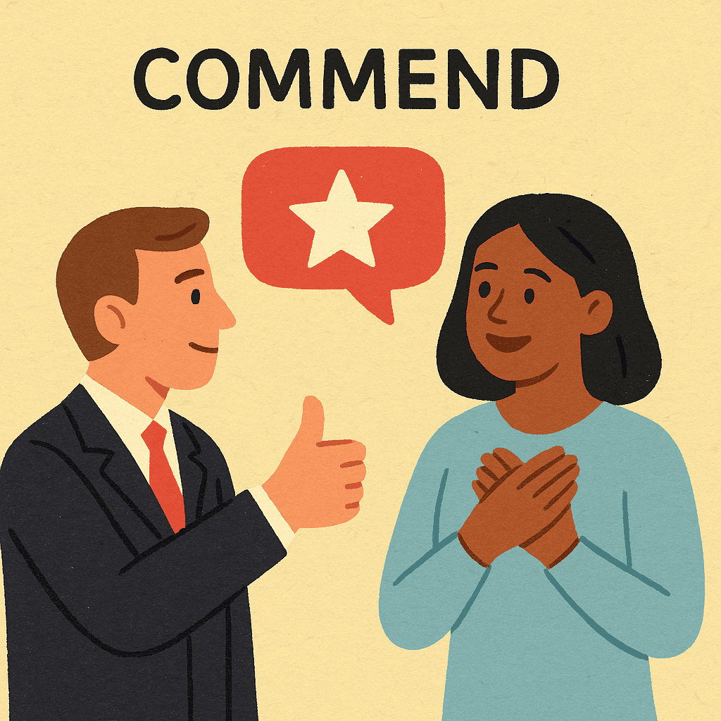 commend meaning and examples