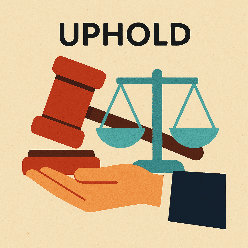 uphold meaning and examples thumbnail