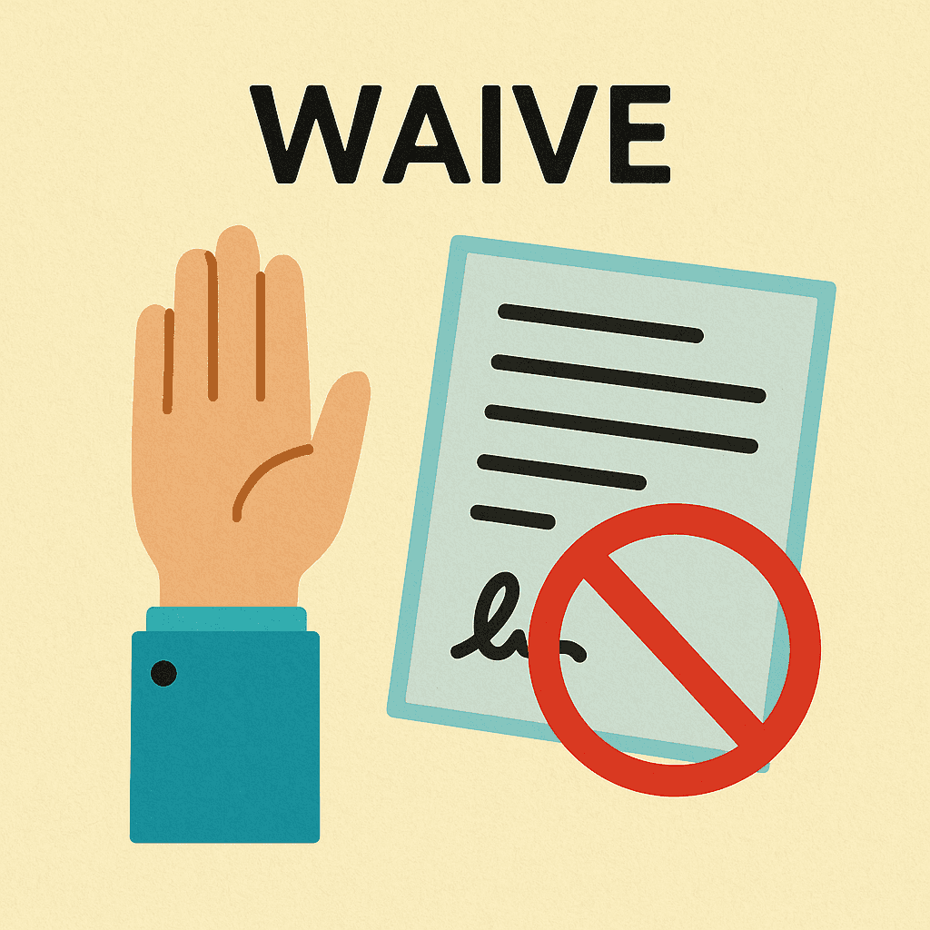 waive meaning and examples thumbnail